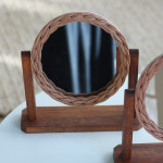 라탄 공예 거울 만들기 원목 탁상 원형 거울 재료 DIY : 어반라탄