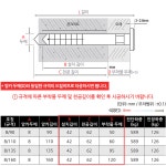 타격앙카 콘크리트 앙카 케미칼 칼블럭 천공 동공 판넬 두께 5mm 기장 4mm : 굿나잇몰
