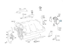 벤츠 W212 E280 E350 E500 가솔린 스로틀바디 1131410125 1131410126 : BKPART