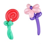 긴 요술풍선 100개 풍선아트 꽃다발 만들기 : 데오몰