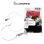 루웍스 LWX-31 백갑이 회전도래형 킬러채비 쭈꾸미 갑오징어 채비 : 다잡아낚시