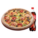 콤비네이션피자L+코카콜라1.25L : 피자알볼로