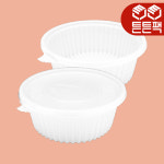 TY 210파이 탕용기 소 백색 200세트 배달 포장 : 튼튼팩