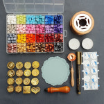 실링왁스 세트 스탬프 입문 키트 비즈 다꾸 청첩장 24색 10인장 : 주식회사코엘