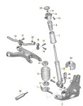 SACHS 아우디 A4 A5 전자 뒤쇼바 좌 8F0513025 8F0513025A : BKPART