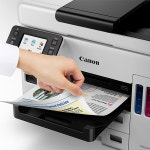 캐논 정품 인증판매점 정품잉크포함 팩스 팩스기 GX7092 정품무한잉크 맥시파이 복합기 프린터 사무용 : 정품스토아