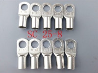 SC 25-8 볼트 구멍 주석 도금 구리 케이블 매트 카펫 러그 배터리 단자 25mm 와이어 : 모드니의상점