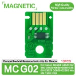 캐논 G3560 G3520 G2560 G1520 G680 G580 G3860 G3821 G3820 G2860 용 유지 보수 탱크 칩 MC G02 MCG02 폐기물 : 써스데이무드몰