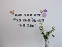 풀꽃 레터링 환경구성 세트 / 유치원 어린이집 포토존 인테리어 : 세라비공작소