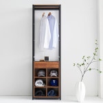 모자수납장 고급 우드 인테리어행거 화이트 G5336 : 샌디상점