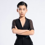 남성댄스복 남성용 반팔 버튼 디자인 라틴 댄스 상의 남아용 셔츠 차차 삼바 댄스웨어 전문 무대 의상 NY04 G5115 : 하나컴퍼니유통