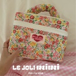 [Le joli mimi 1st project] Flower Pattern Coolerbag Red flower (레드플라워패턴 쿨러백) : Le joli mimi