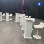 [대여] 원목 강연대 포디움 대여 / 화이트 단상 사회대 행사용품렌탈 : 렌탈 프리
