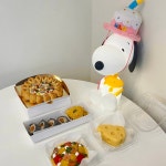 강아지 생일상세트 생일파티 수제간식 선물 (멍치킨 멍피자 멍김밥 연어타르트 제리치즈케이크) : 쪼이의 곳간