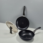 [N단독구성] 컴플리트 티타늄 IH 프라이팬 3종 세트(28팬/28궁중/28뚜껑) : 해피콜본사몰