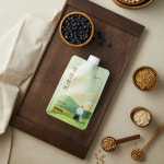 [국산 유기농 선식]든든한 정담한끼 찌고 볶은 검은콩 미숫가루 아침식사 대용 음식 5개입 : 장인의 선식