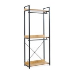 PB 스틸 프레임 오픈 선반 3단 수납 행거 800 : 다원핸즈데코