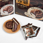 롯데 몽쉘 생크림케이크 카카오 12입 408g (대용량) : 까까나라