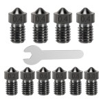 해피아워몰364 KINGROON MK8 E3D 노즐 V5 V6 M6 스레 1.75mm 필라멘트 핫 엔 압출기 3D 프린터 부품 용 하 스틸 황동 : 해피아워몰364