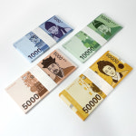 가짜돈 페이크머니 용돈박스 현금 이벤트 저축 예산 머니건 지폐 각 10장 세트 : 푸꾸푸꾸