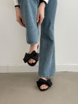 IM-H2229 -굽1.5cm 리본포인트슬리퍼(5Colors) : 샘샵SAMSHOP