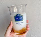 파리 홈카페 유리 컵 글라스 스몰 600ml : shes-day