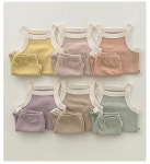 아기나시 세트 유아 돌 피카부 런닝 민소매 끈나시 메리야스 매쉬바디슈트 여름 두돌 남 여아 : 라임오렌지 컴퍼니