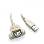 랜스타 LS-USB2.0-AMAF-S2M USB2.0판넬형케이블 A형M／F SCREW 나사고정 2M : 정품파트너-오늘출발