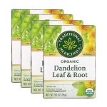 Traditional Medicinals 민들레뿌리차 민들레차 16티백 4팩 : 파스텔맨션