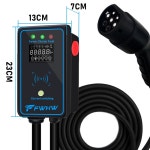 해피아워몰364 FWHW EV 충전 스테이션 가정용 충전기 1 상 EVSE 월박스 IEC62196 타입 2 전기 자동차 RFID 카 개 포함 32A 7KW... 