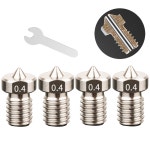 해피아워몰364 KINGROON MK8 E3D 노즐 V5 V6 M6 스레 1.75mm 필라멘트 핫 엔 압출기 3D 프린터 부품 용 하 스틸 황동 : 해피아워몰364