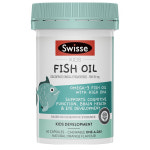 스위스 Swisse 키즈 피쉬오일 어린이 오메가3 브레인 아이헬스 60츄어블캡슐 : 노라인월드