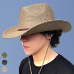 58/60/62cm 빅사이즈 마 텍사스 카우보이 모자 린넨 페도라 중절모 남자 여자 여름 : L A L L