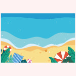 바다속 바닷속 바다현수막 여름현수막 1500-1000mm : 펄럭배너