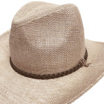 58/60/62cm 빅사이즈 마 텍사스 카우보이 모자 린넨 페도라 중절모 남자 여자 여름 : L A L L