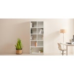 키큰 미니멀 화이트 5단 9칸 책장(84cm) 전시 벽면 책방 이쁜 인테리어 LP : 자르파라