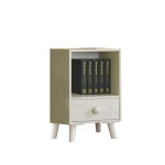 내츄럴 아이방 미니 오픈 서랍 책장 40cm(화이트/워시) LP 인테리어 이쁜 : 자르파라