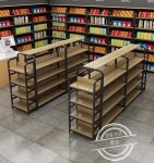 양면진열대 선반 슈퍼마켓  디스플레이 스탠드 다층 스낵 랙 화장품 부티크 쇼케이스 테이블 : 샹차이