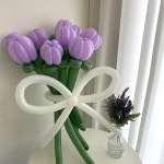 파티아일랜드 DIY 요술 풍선 튤립 꽃다발 만들기 퍼플 선택안함 꽃풍선재료 : 오늘발송