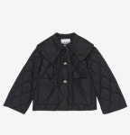 [가니 자켓] (W) 가니 립스탑 퀼트 자켓 블랙 F7326-099 (W) Ganni Ripstop Quilt Jacket Black : ShoeBoX