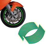 바퀴 휠라인 휠 타이어 스티커 유광 (그린) 2P 안전 오토바이 : 안녕여울