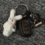2개 세트 진주목걸이 찬 토끼 키링 : 드리뮤즈 주식회사