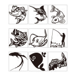 의류 전사지 84종 모음 물고기 열전사지 낚시 옷리폼 : 나희파파