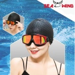 UV차단 와이드 고글형 물안경 옐로우 3가지색상 수경 미러코팅 : 한국유통 파워기프트