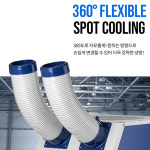 21센추리 산업용에어컨 이동식 2구 4100A BLDC 코끼리 실외기없는 공장 주차장 주방 식당 : 아이템몰