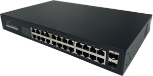 누리아이엔지 NR-526HP 10/100/1000Mbps POE 24포트 ,SFP 2포트 스위치 : 시스템피아