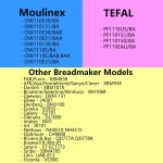 빵 기 예비 부품 벨트 80S3M537 1 개 Moulinex OW110E PF110 XBM 838 938 1018 1068 : 리빙오션05