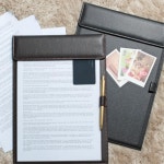 사무실 A4 결재서류 자석클립 오픈형 가죽파일철 회진 ceo 결제용 이사님 : 투윤상회