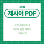 성경 스피드 게임 제시어 PDF PPT / 단체 수련회 레크레이션 여름성경학교 : NANC