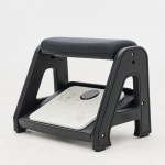 피치트렌디 풋쉬풋쉬 발받침대 사무실 컴퓨터 책상 발판 국산 다리받침대 화이트-블랙 : 피치트렌디